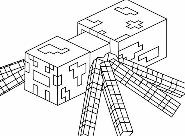 Desenhos do Minecraft para Imprimir e Colorir